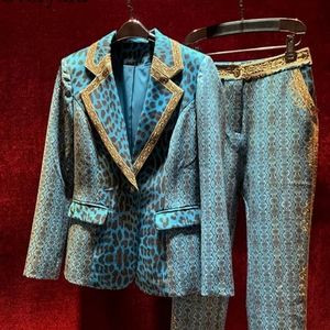 NWT Blue Yellow Jacket Pants Suit. XL